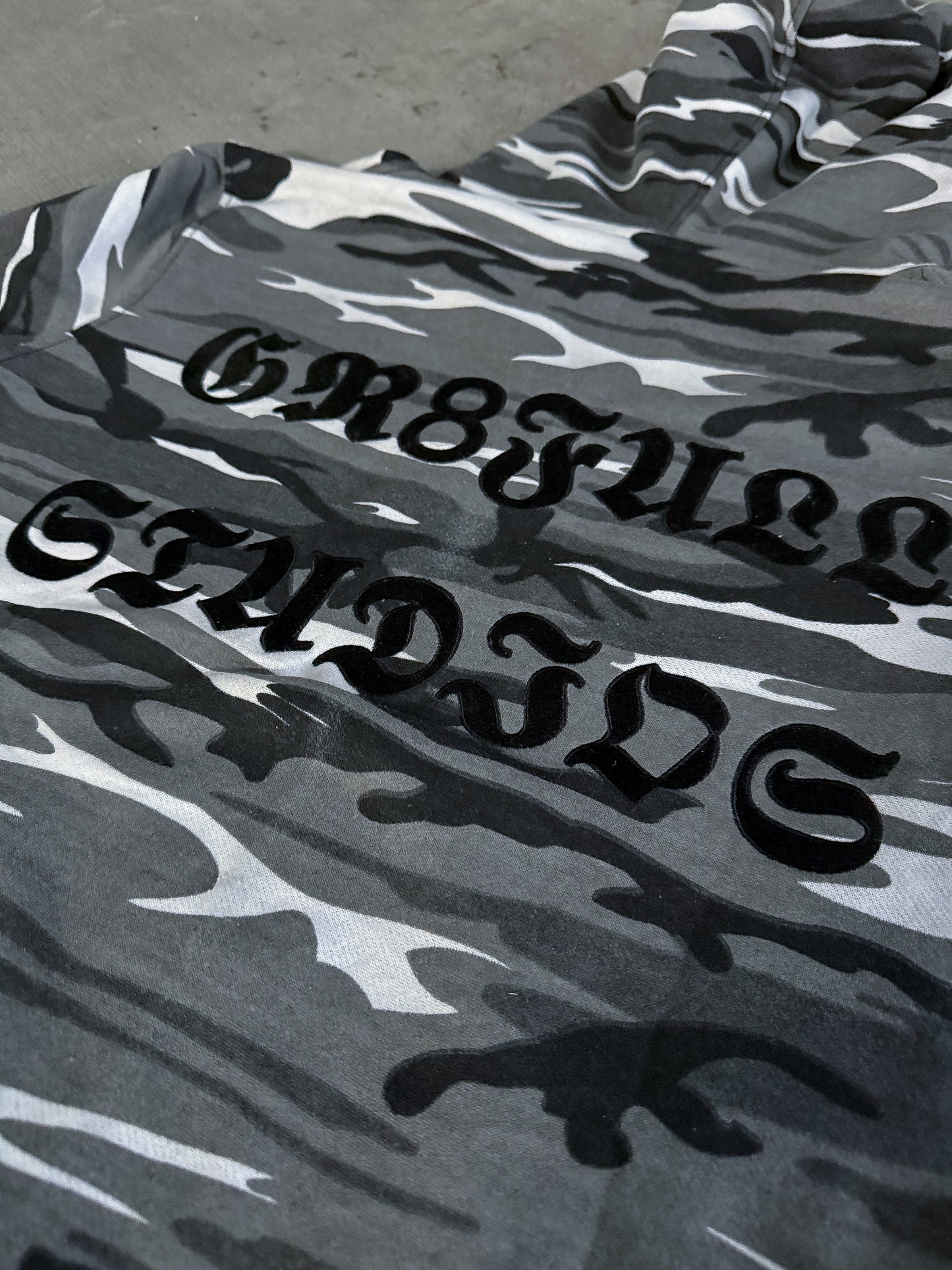 Snow Camo Zip-Up Hoodie