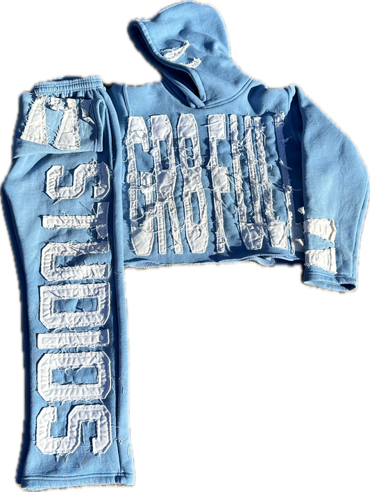 “ I LUV Gr8FULL” SKY BLUE SWEATSUIT