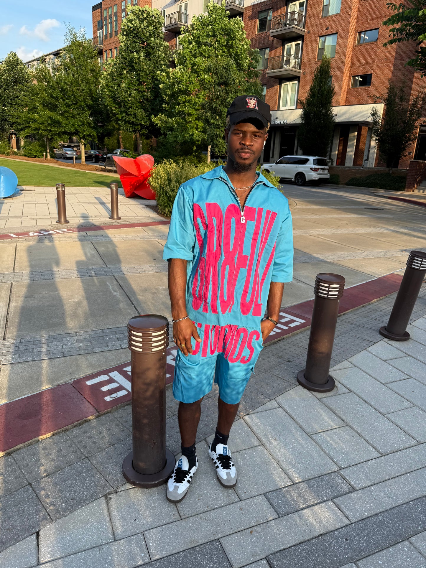 Pink/Teal Dickie Set