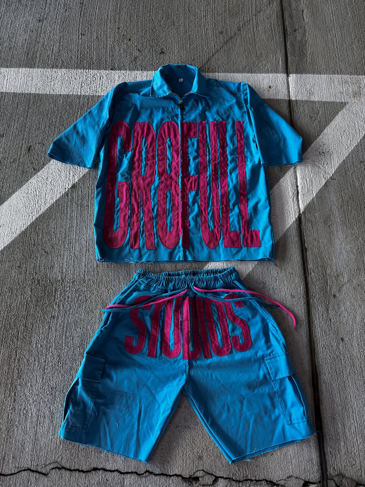 Pink/Teal Dickie Set