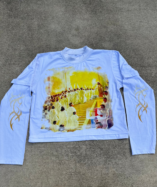 " I AM GR8FULL" WHT Long Sleeve Shirt