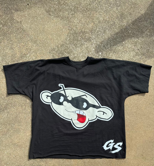 Black " UNO" Short Sleeve T-Shirt
